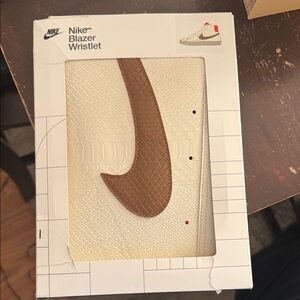 Nike Blazer Wristlet in White and Brown